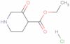 4-Piperidinecarboxylic acid, 3-oxo-, ethyl ester, hydrochloride (1:1)