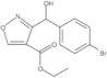 4-Isoxazolecarboxylic acid, 3-[(4-bromophenyl)hydroxymethyl]-, ethyl ester