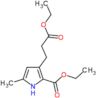 ethyl 3-(3-ethoxy-3-oxopropyl)-5-methyl-1H-pyrrole-2-carboxylate