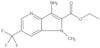 Ethyl 3-amino-1-methyl-6-(trifluoromethyl)-1H-pyrrolo[3,2-b]pyridine-2-carboxylate