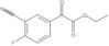 Ethyl 3-cyano-4-fluoro-α-oxobenzeneacetate