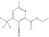 Ethyl 3-cyano-6-methyl-4-(trifluoromethyl)-2-pyridinecarboxylate