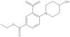 Ethyl 4-(4-hydroxy-1-piperidinyl)-3-nitrobenzoate