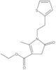 Ethyl 4,5-dihydro-2-methyl-5-oxo-1-[2-(2-thienyl)ethyl]-1H-pyrrole-3-carboxylate