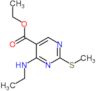 ethyl 4-(ethylamino)-2-(methylsulfanyl)pyrimidine-5-carboxylate