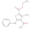 2-Thiophenecarboxylic acid, 4-acetyl-3-methyl-5-(phenylamino)-, ethylester