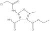 Ethyl 4-(aminocarbonyl)-5-[(2-chloroacetyl)amino]-2-methyl-3-furancarboxylate