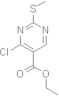 Ethyl 4-chloro-2-(methylthio)-5-pyrimidinecarboxylate