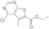 ETHYL 4-CHLORO-5-METHYLTHIENO[2,3-D]PYRIMIDINE-6-CARBOXYLATE