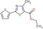 ethyl 4-methyl-2-thiophen-2-yl-1,3-thiazole-5-carboxylate