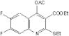 Ethyl 4-Acetoxy-6,7-Difluoro-2-(Ethylthio)Quinoline-3-Carboxylate