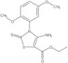 Ethyl 4-amino-3-(2,5-dimethoxyphenyl)-2,3-dihydro-2-thioxo-5-thiazolecarboxylate