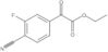 Ethyl 4-cyano-3-fluoro-α-oxobenzeneacetate