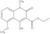 Etil 1,2-diidro-4-idrossi-5-metossi-1-metil-2-osso-3-quinolinecarbossilato