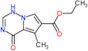 Ethyl 1,4-dihydro-5-methyl-4-oxopyrrolo[2,1-f][1,2,4]triazine-6-carboxylate