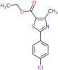 5-Thiazolecarboxylic acid, 2-(4-chlorophenyl)-4-methyl-, ethyl ester