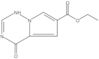 Ethyl 1,4-dihydro-4-oxopyrrolo[2,1-f][1,2,4]triazine-6-carboxylate