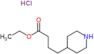 ethyl 4-(4-piperidyl)butanoate hydrochloride