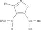 4-Isoxazolecarboxylicacid, 5-(1-hydroxyethyl)-3-phenyl-, ethyl ester