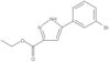 Ethyl 5-(3-bromophenyl)-1H-pyrazole-3-carboxylate