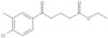 Ethyl 4-chloro-3-methyl-δ-oxobenzenepentanoate