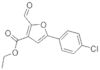 ETHYL 5-(4-CHLOROPHENYL)-2-FORMYL-3-FUROATE