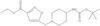Ethyl 5-[[4-[[(1,1-dimethylethoxy)carbonyl]amino]-1-piperidinyl]methyl]-3-isoxazolecarboxylate
