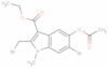 Ethyl 5-(acetyloxy)-6-bromo-2-(bromomethyl)-1-methyl-1H-indole-3-carboxylate