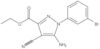 Ethyl 5-amino-1-(3-bromophenyl)-4-cyano-1H-pyrazole-3-carboxylate