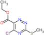 1,2,4-Triazine-6-carboxylic acid, 5-chloro-3-(methylthio)-, ethyl ester