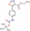 Ethyl 5-[4-[[(1,1-dimethylethoxy)carbonyl]amino]phenyl]-4-oxazolecarboxylate