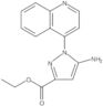 Ethyl 5-amino-1-(4-quinolinyl)-1H-pyrazole-3-carboxylate