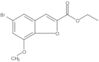 2-Benzofurancarboxylic acid, 5-bromo-7-methoxy-, ethyl ester