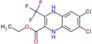 ethyl 6,7-dichloro-3-(trifluoromethyl)-1,4-dihydroquinoxaline-2-carboxylate