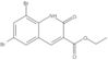 Ethyl 6,8-dibromo-1,2-dihydro-2-oxo-3-quinolinecarboxylate