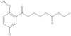 Ethyl 5-chloro-2-methoxy-ε-oxobenzenehexanoate