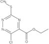 Ethyl 6-chloro-3-(methylthio)-1,2,4-triazine-5-carboxylate