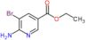 2-amino-3-bromo-5-(ethoxycarbonyl)pyridinium