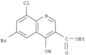 3-Quinolinecarboxylicacid, 6-bromo-8-chloro-4-hydroxy-, ethyl ester