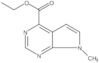 Ethyl 7-methyl-7H-pyrrolo[2,3-d]pyrimidine-4-carboxylate