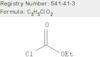 Carbonochloridic acid, ethyl ester