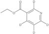 Ethyl 3-pyridine-2,4,5,6-d<sub>4</sub>-carboxylate