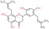 2-[2,4-dihydroxy-5-(3-methylbut-2-en-1-yl)phenyl]-5,7-dihydroxy-8-(3-methylbut-2-en-1-yl)-2,3-dihydro-4H-chromen-4-one
