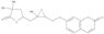 Octonic acid,6,7-anhydro-3,5-dideoxy-2,6-di-C-methyl-8-O-(2-oxo-2H-1-benzopyran-7-yl)-, g-lactone