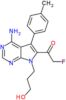 1-[4-amino-7-(3-hydroxypropyl)-5-(4-methylphenyl)-7H-pyrrolo[2,3-d]pyrimidin-6-yl]-2-fluoroethanone