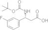 (βR)-β-[[(1,1-Dimethylethoxy)carbonyl]amino]-3-fluorobenzenepropanoic acid