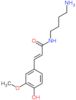 (2E)-N-(4-aminobutyl)-3-(4-hydroxy-3-methoxyphenyl)prop-2-enamide