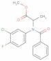 methyl N-benzoyl-N-(3-chloro-4-fluorophenyl)-DL-alaninate