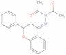 Acetic acid 1-acetyl-2-(2,3-dihydro-2-phenyl-4H-1-benzopyran-4-ylidene)hydrazide