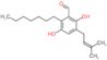 2-Heptyl-3,6-dihydroxy-5-(3-methyl-2-buten-1-yl)benzaldehyde